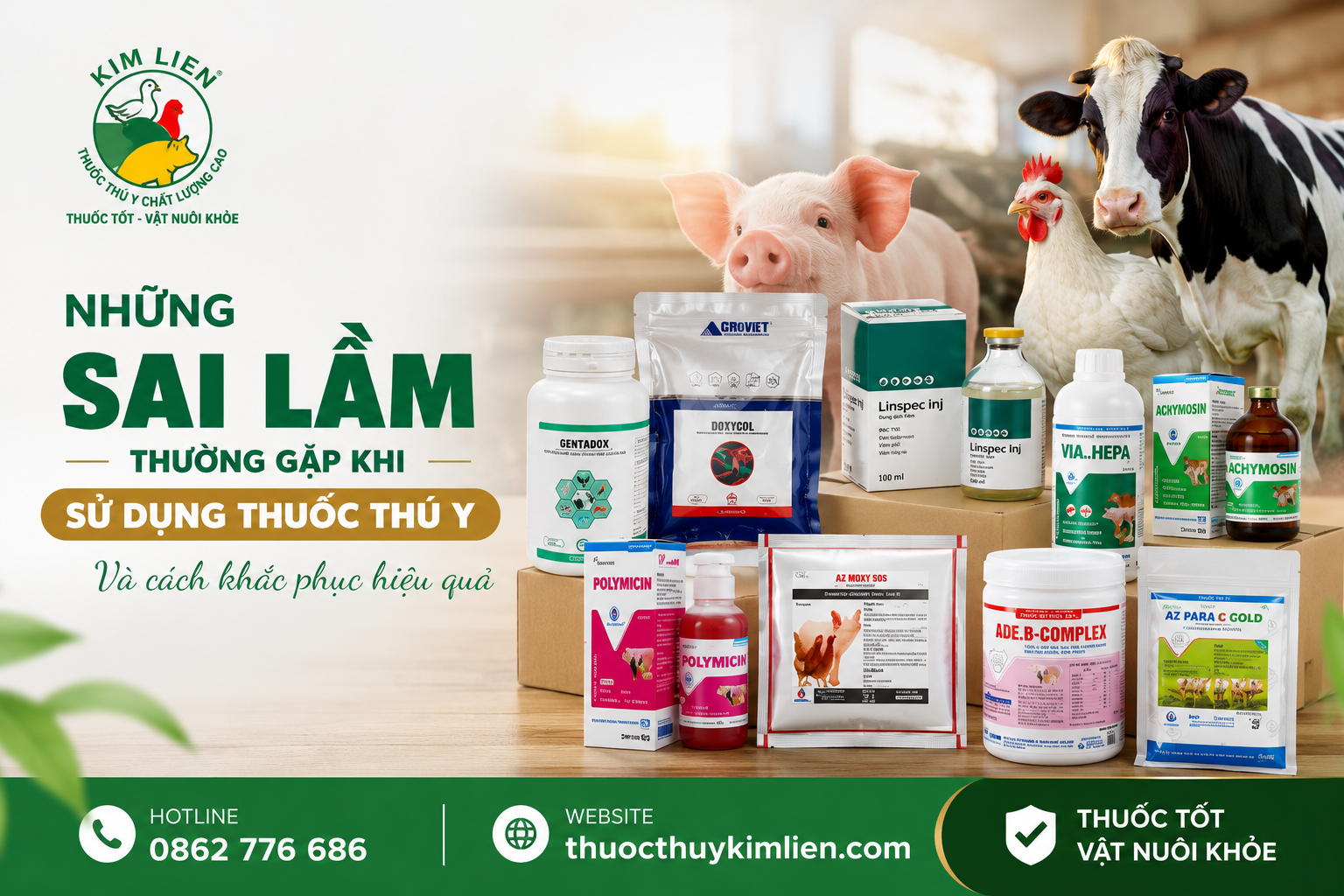 Thuốc thú y là giải pháp quan trọng giúp phòng bệnh, điều trị bệnh và nâng cao sức khỏe cho gia súc, gia cầm cũng như vật nuôi trong trang trại